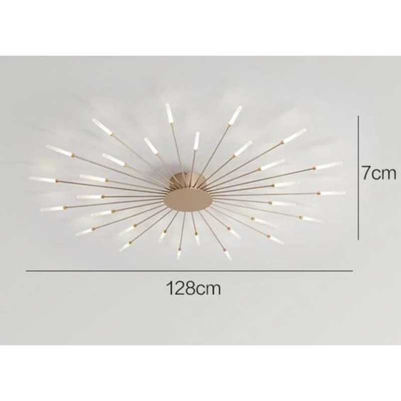 Lustre Moderne Doré