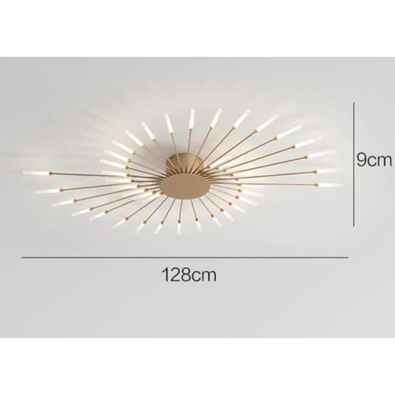 Lustre Moderne Doré