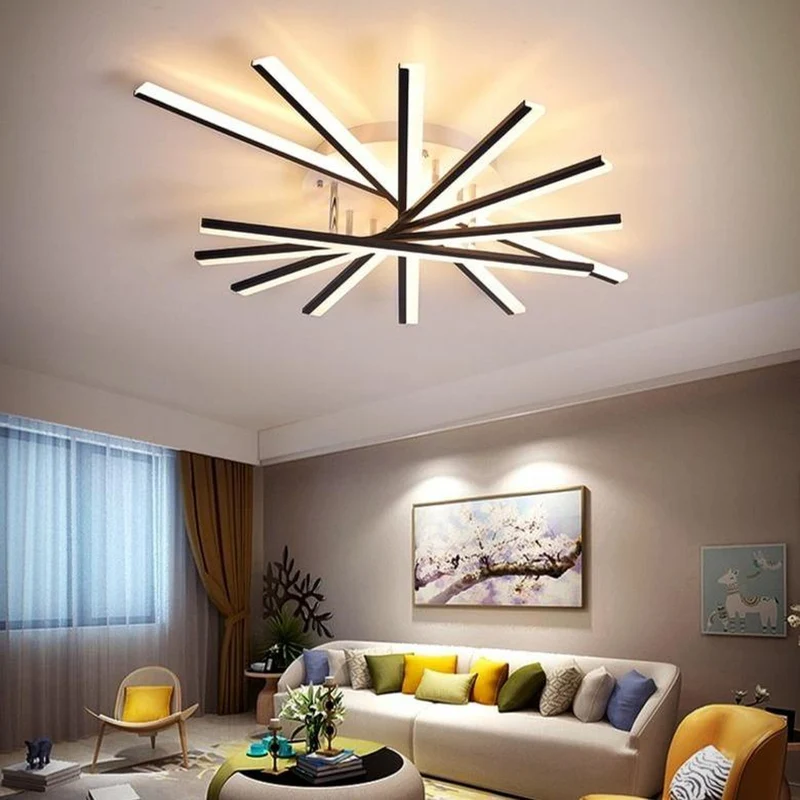 Lustre Moderne Design Noir