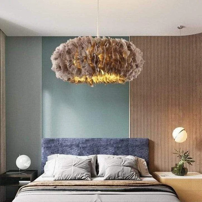 Suspension Boule Plume