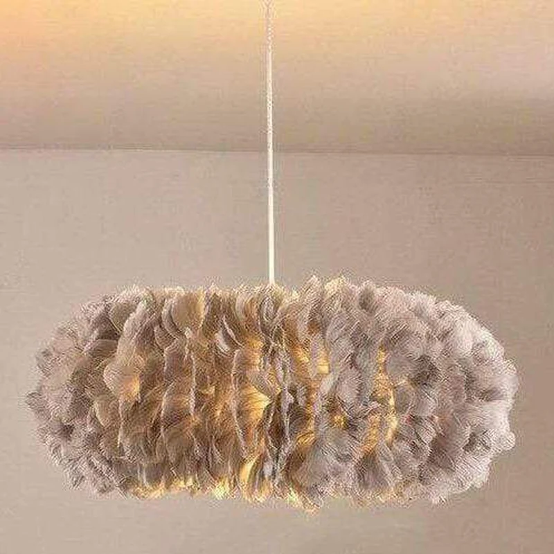 Suspension Boule Plume