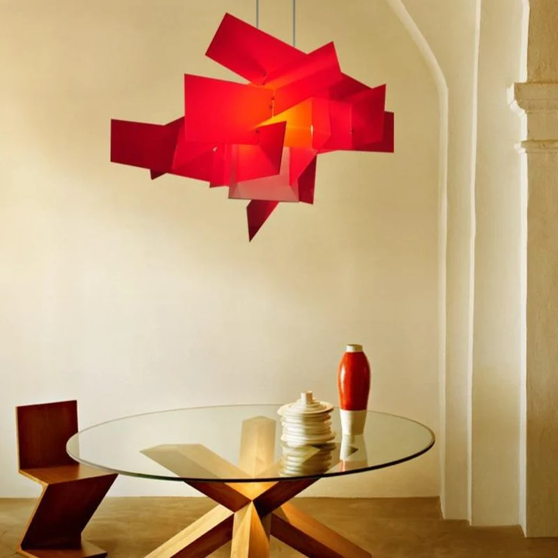 Lustre Suspension Rouge
