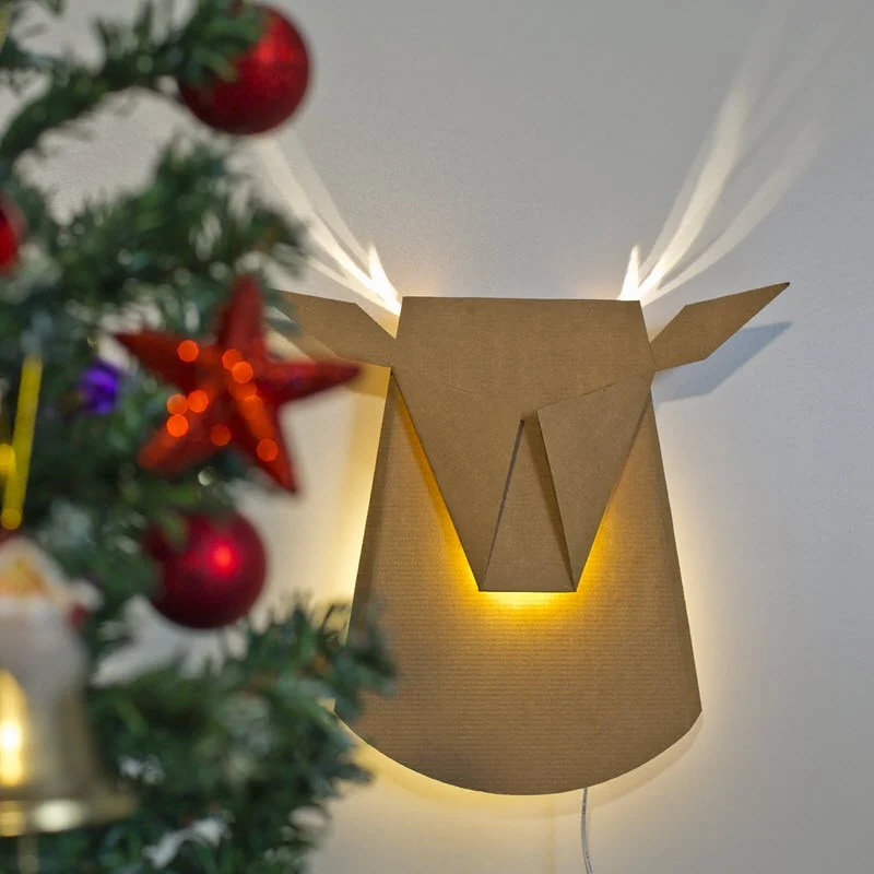 Popup Lighting Deer Head