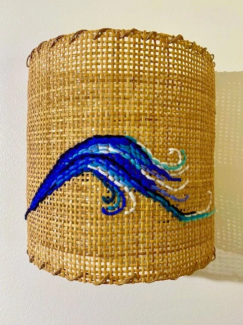 Applique rotin wave