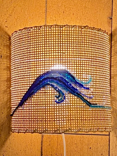 Applique rotin wave