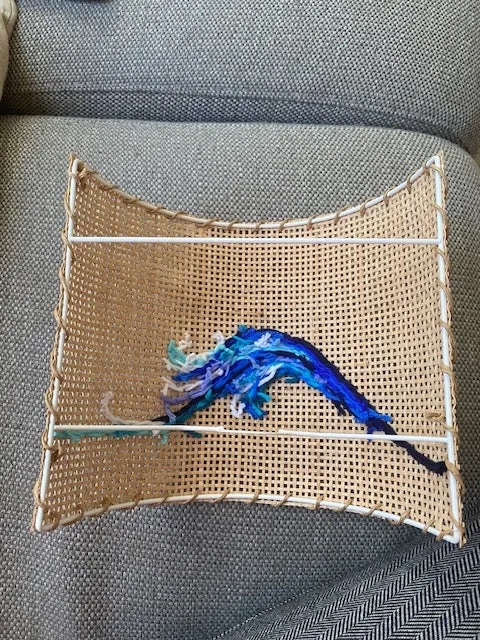 Applique rotin wave