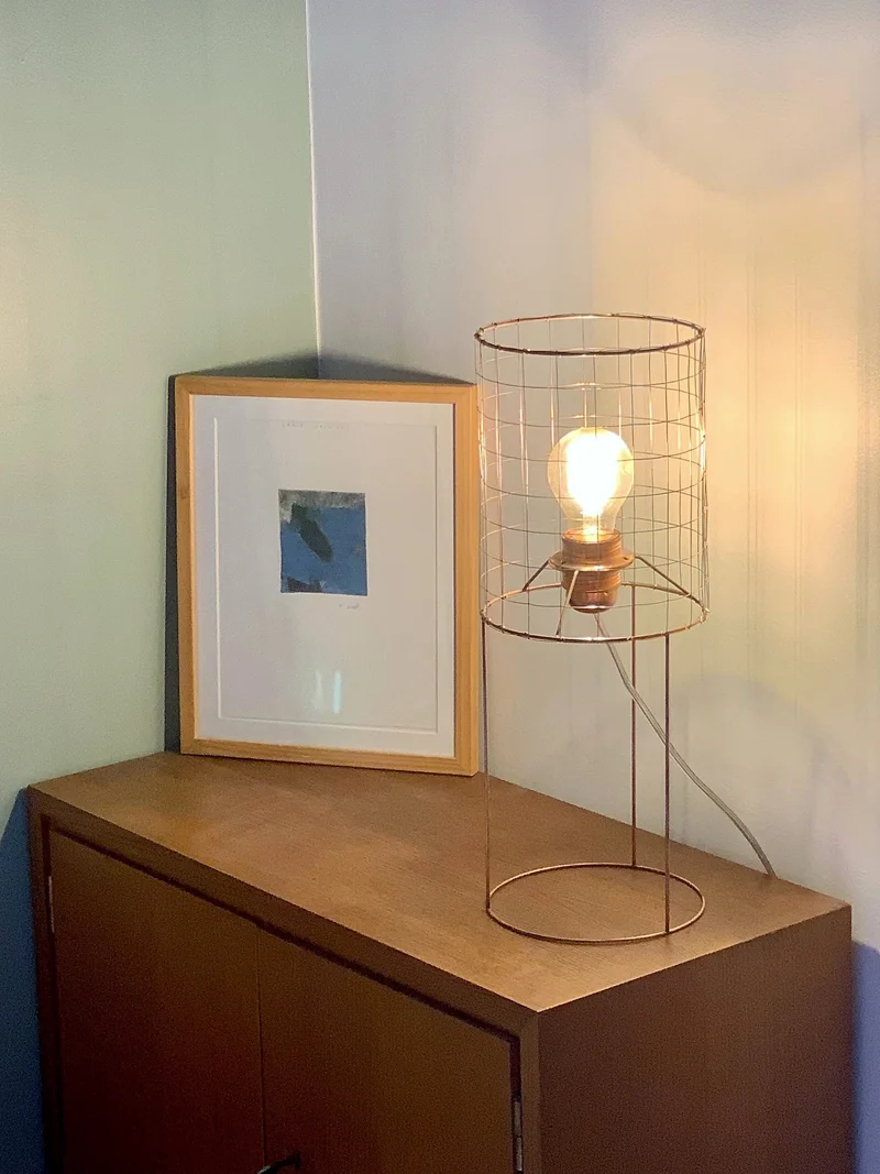 Lampe de chevet Cuivrée