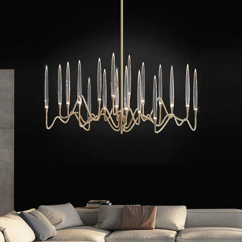 Lustre LED en Verre pour Salle a Manger