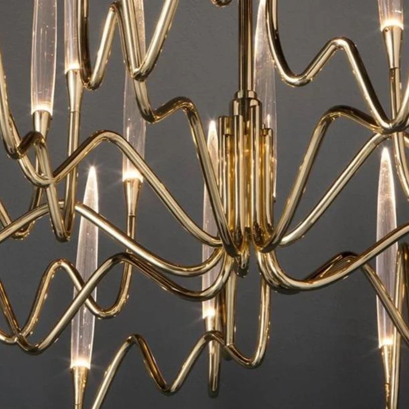 Lustre LED en Verre pour Salle a Manger